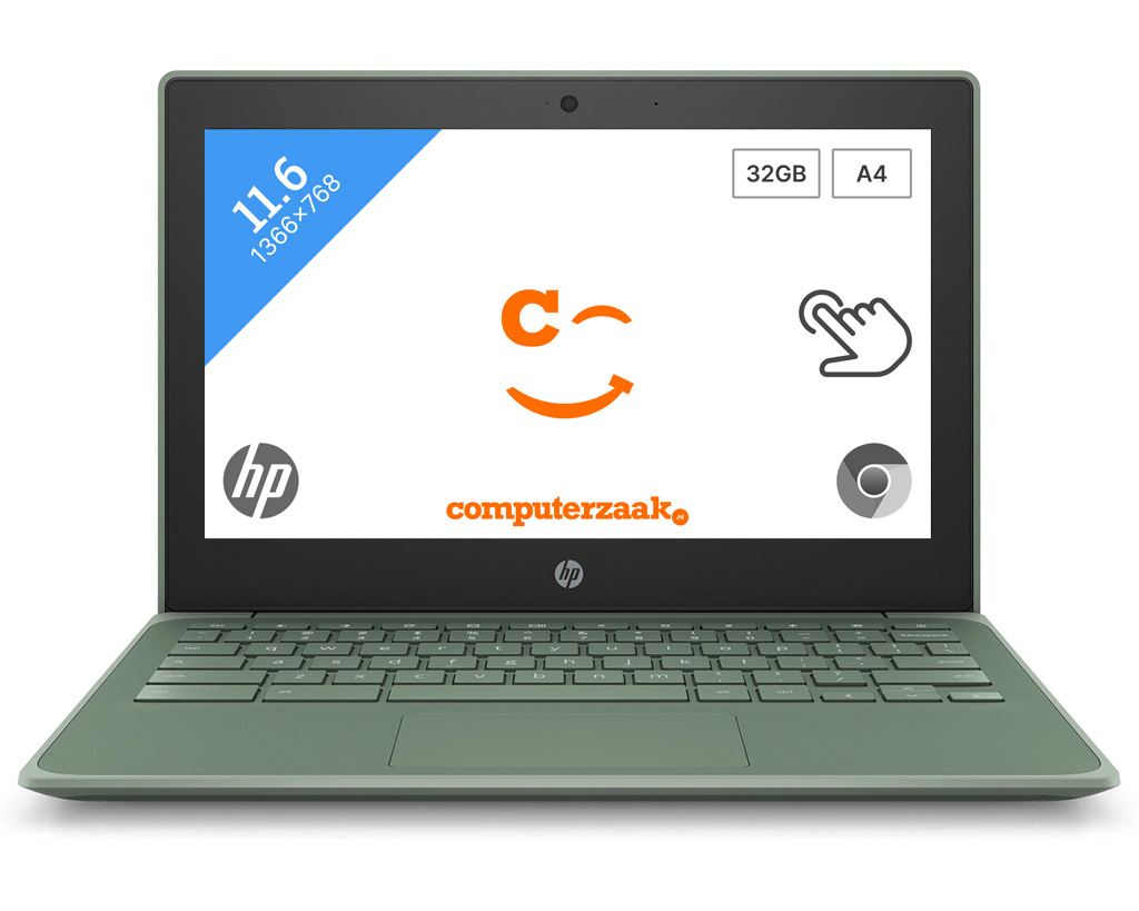 HP Chromebook 11A G8 EE Groen