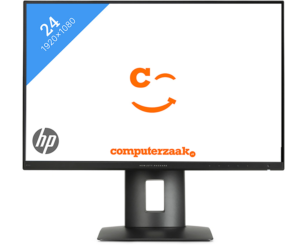 HP Z24n - 24" IPS 1920x1200, 2xDP, DVI, HDMI Zwart