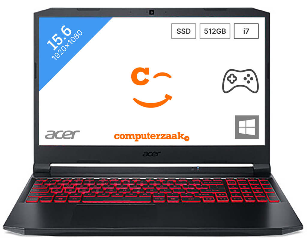 Acer Nitro 5 (AN515-57-79QM) Gaming Laptop - Intel® Core™ i7-11800H - 16GB - 512GB SSD - NVIDIA® GeForce® RTX 3050