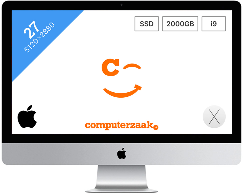 Refurbished iMac Retina 27" 5K - Intel OctoCore i9 - 16GB Ram - 2TB FUSIONDRIVE - AMD Radeon PRO 580X (8GB)