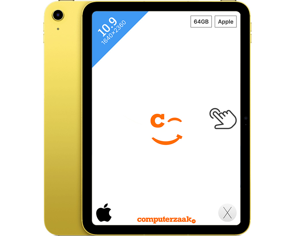 Apple iPad 64 GB 27,7 cm (10.9 ) Wi-Fi 6 (802.11ax) iPadOS 16 Geel