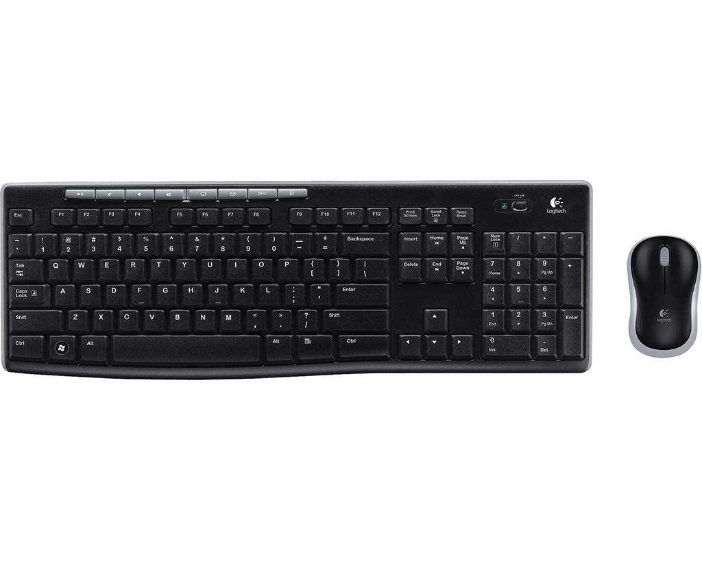 Logitech MK270 Draadloos Toetsenbord en Muis QWERTY Zwart