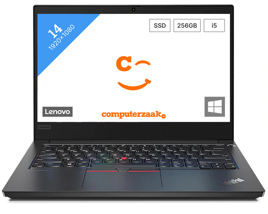 Lenovo ThinkPad E14. Type product: Notebook, Vormfactor: Clamshell. Processorfamilie: Intel Core i5, Processormodel: i5-1135G7. Beeldschermdiagonaal: 35,6 cm (14"), HD type: Full H