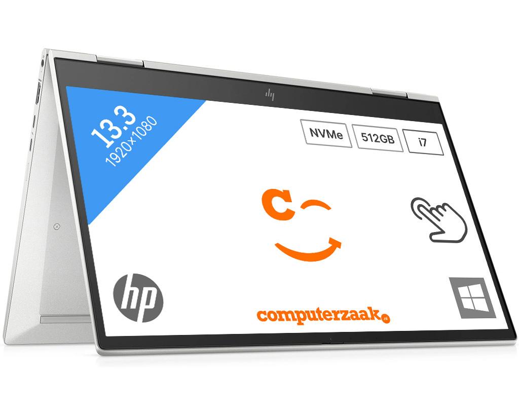 HP EliteBook x360 830 G8 i7-1165G7 Hybride (2-in-1) 33,8 cm (13.3") Touchscreen Full HD Intel® Core™ i7 8 GB DDR4-SDRAM 256 GB SSD Wi-Fi 6 (802.11ax) Windows 10 Pro Zilver