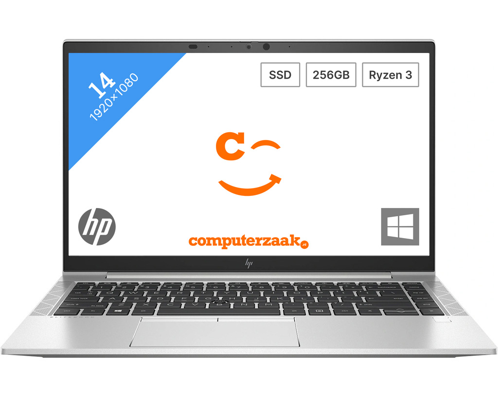 HP EliteBook 845 G7/AMD Ryzen 5 2.30GHz/8GB/256GB M.2 SSD/W10/Garantie