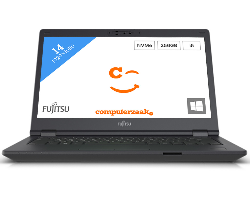 Fujitsu LIFEBOOK E5411 Notebook 35,6 cm (14") Full HD Intel® 11de generatie Core™ i5 8 GB DDR4-SDRAM 256 GB SSD Wi-Fi 6 (802.11ax) Windows 10 Pro Zwart