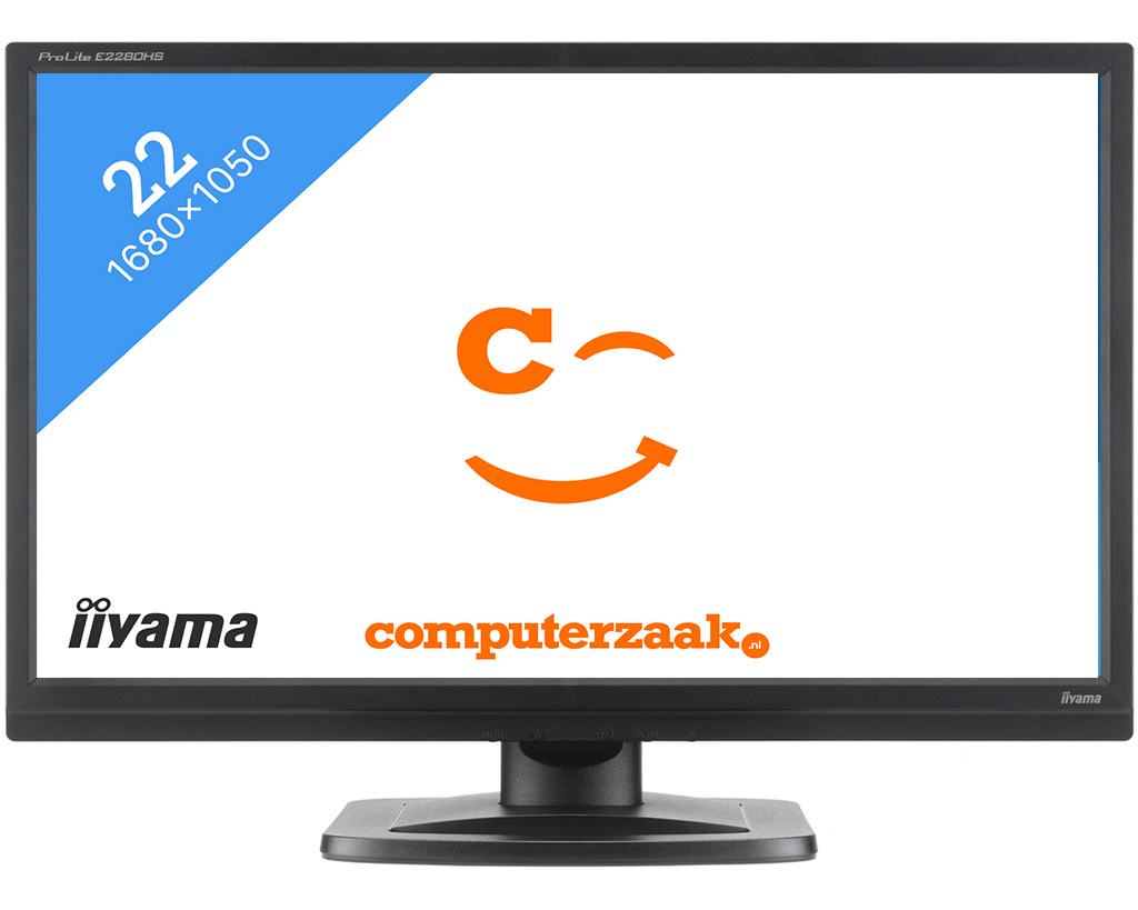 IIYAMA REFURBISHED (*) ProLite E2280HS - 22 inch - 1680 x 1050 (WSXGA+)