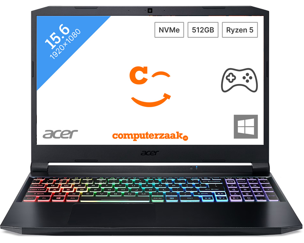 Acer Nitro 5 AN515-45-R72K - Gaming Laptop - 15.6 Inch - 144Hz
