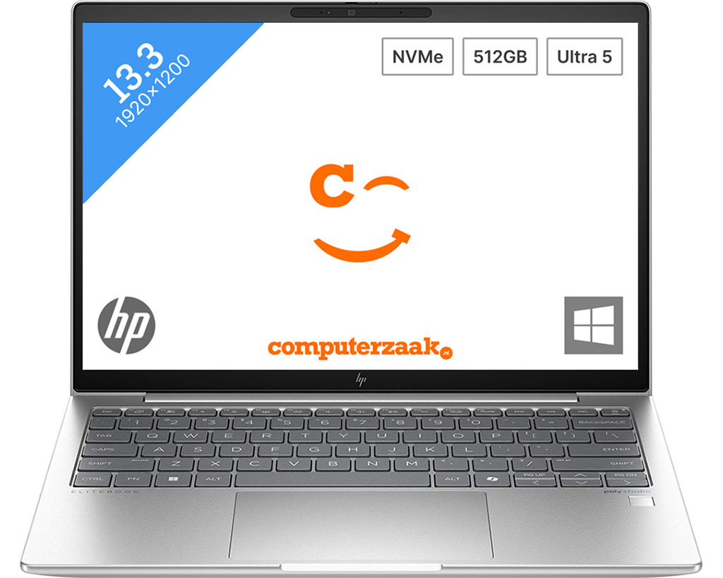 HP EliteBook 630 G11 Intel Core Ultra 5 125U Laptop 33,8 cm (13.3") WUXGA 16 GB DDR5-SDRAM 512 GB SSD Wi-Fi 6E (802.11ax) Windows 11 Pro Zilver