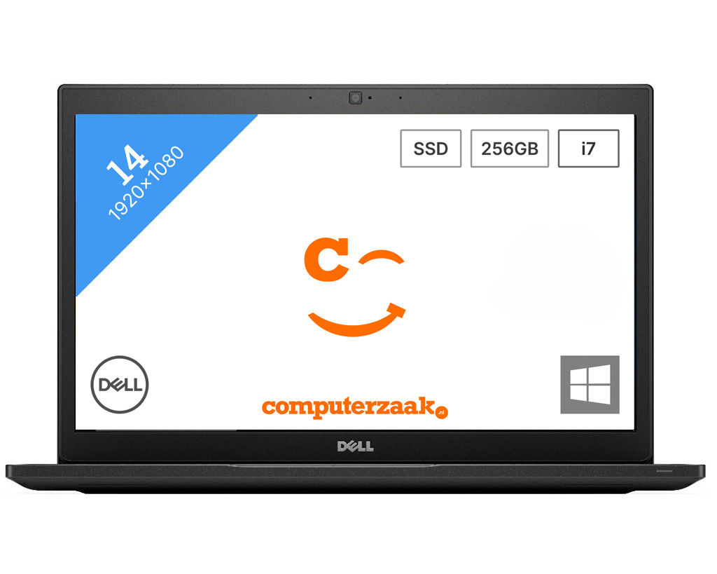 DELL Latitude 7480 - 14 inch - Intel® Core™ i7 - 8 GB - 256 GB - HD Graphics