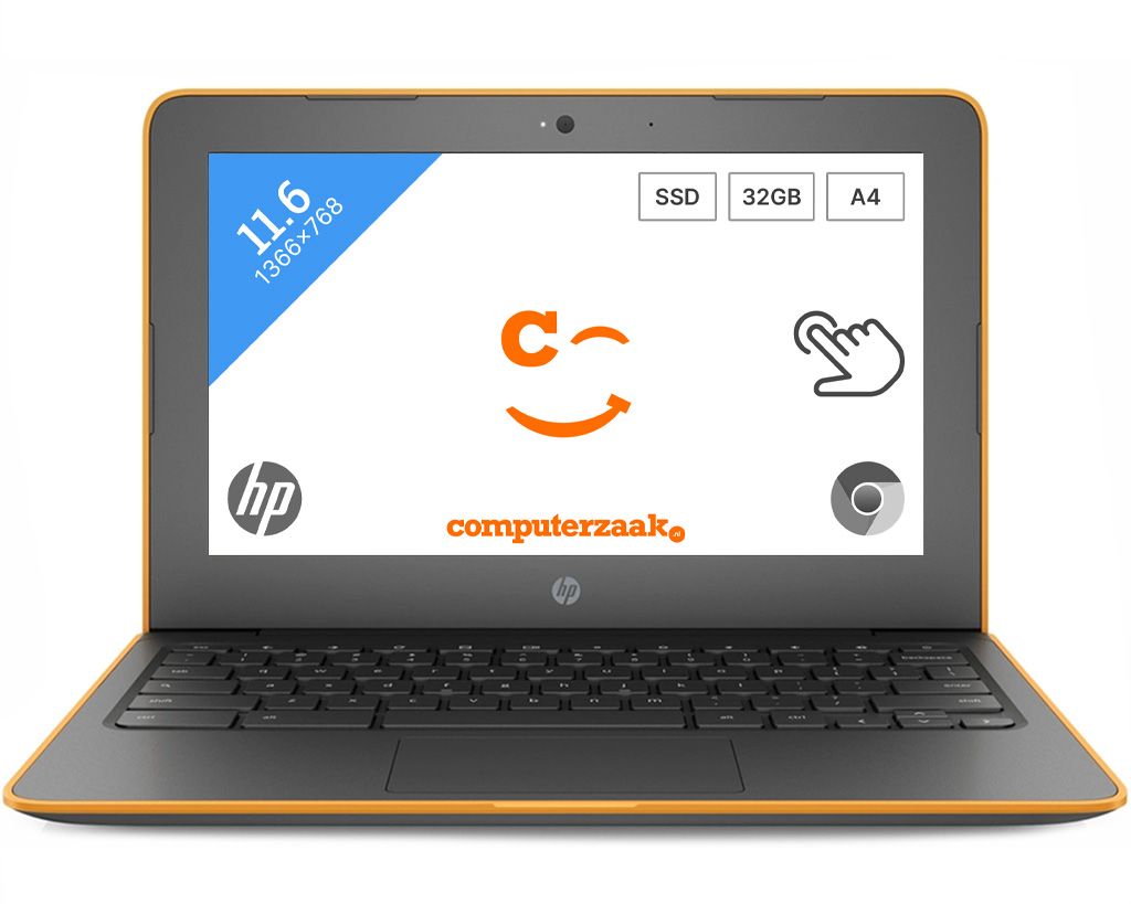 HP Chromebook 11A G6 EE Oranje