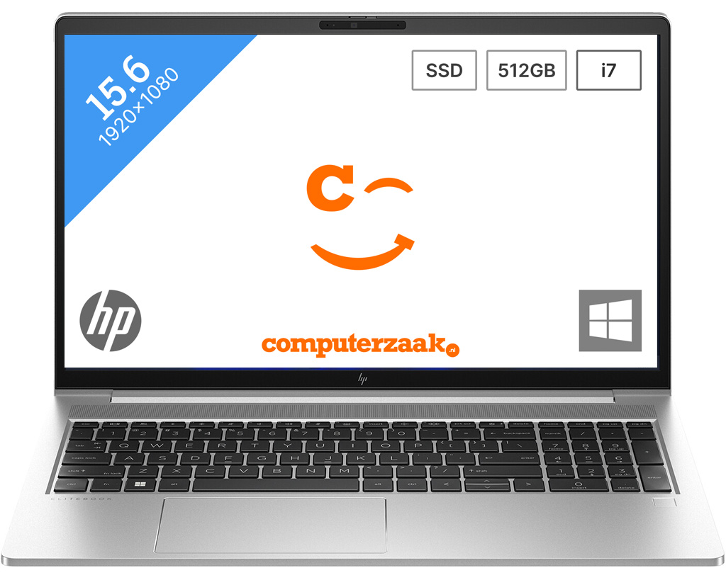 HP EliteBook 650 G10 (817J0EA) 15.6" laptop Zilver | i7-1355U | RTX 2050 | 16 GB | 512 GB SSD