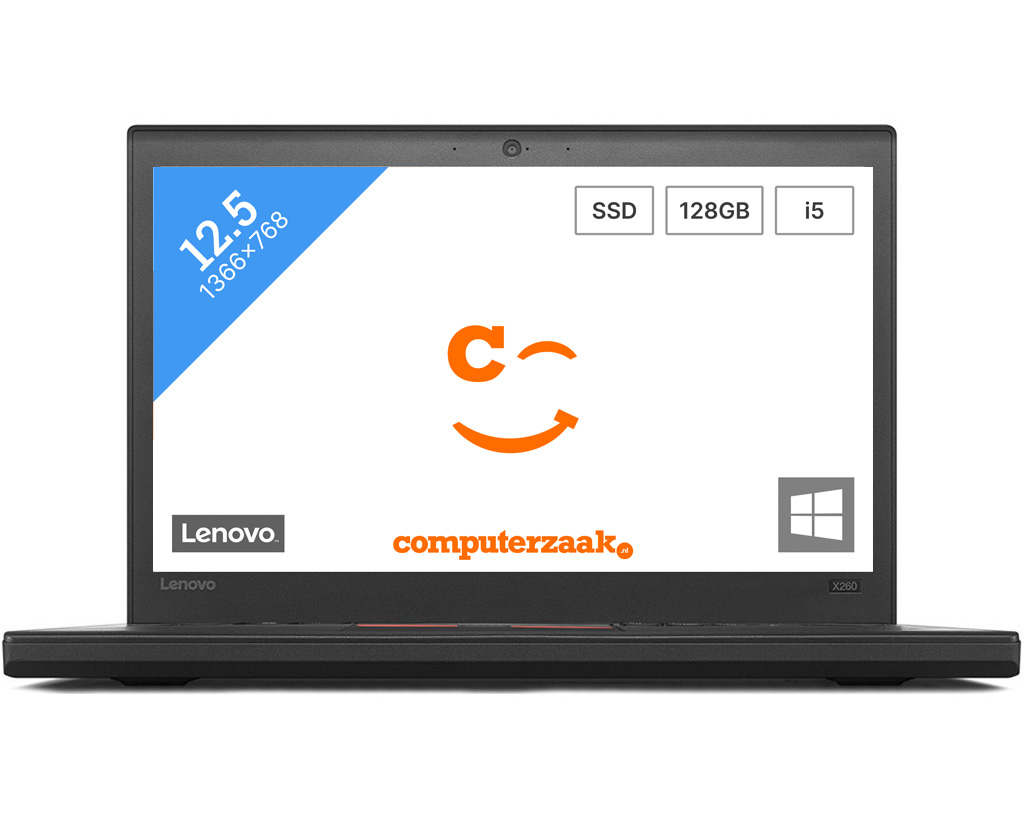 LENOVO REFURBISHED (*) ThinkPad X260 - 12,5 inch - Intel® Core™ i5 - 8 GB - 256 GB - HD Graphics