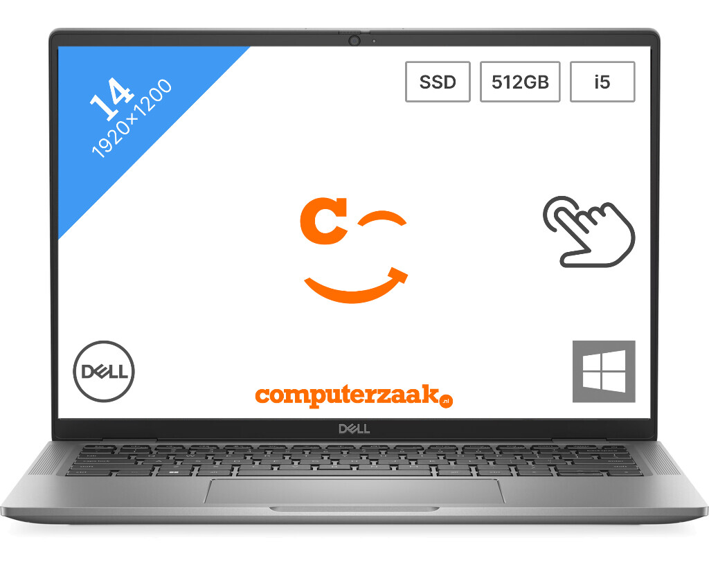 DELL Latitude 7440 Laptop 35,6 cm (14") Full HD+ Intel® Core™ i5 i5-1345U 16 GB LPDDR5-SDRAM 256 GB SSD Wi-Fi 6E (802.11ax) Windows 11 Pro Grijs