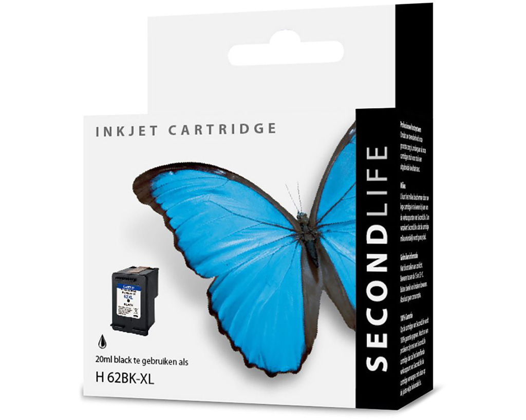 Kangaro SL-11111441 Cartridge SecondLife HP 62 XL Zwart