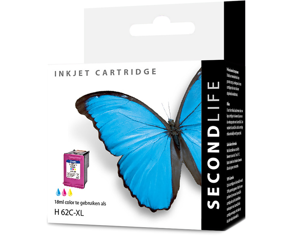 Kangaro SL-11111448 Cartridge SecondLife HP 62 XL Kleur