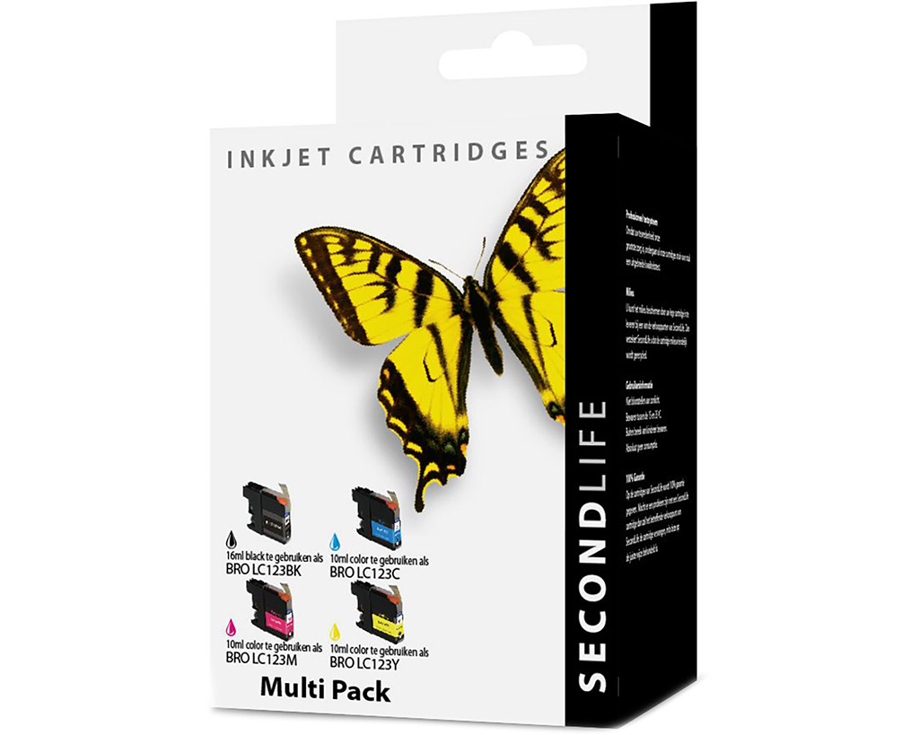 Kangaro SL-11511029 Cartridge SecondLife Brother Multipack LC 121/123