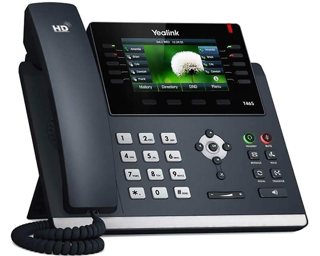 Yealink SIP-T46S. Type product: IP Phone, Kleur van het product: Zwart, Handset type: Handset met snoer. Dual-Tone Multi-Frequency (DTMF)-modi: Inband, Out-of band, SIP-info. Lijn-