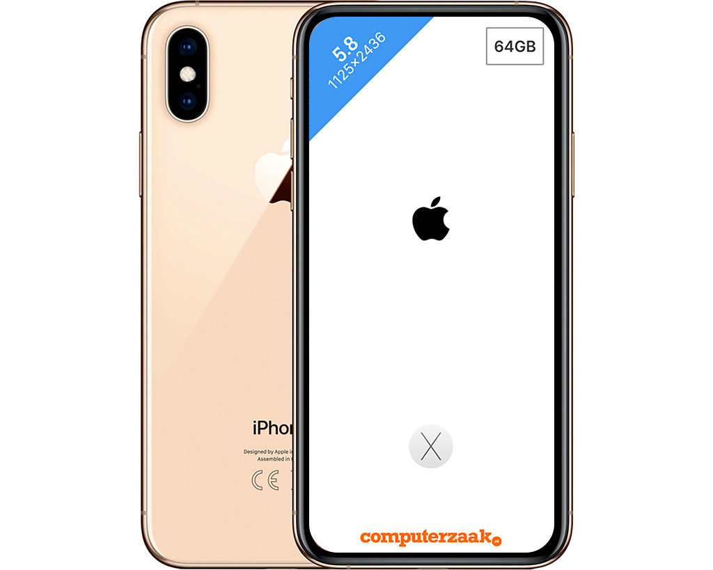 Refurbished iPhone XS 64 gb Goud Als nieuw