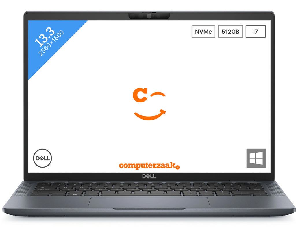 Dell Latitude 7340. Type product: Notebook, Vormfactor: Clamshell. Processorfamilie: Intel® Core™ i7, Processormodel: i7-1365U. Beeldschermdiagonaal: 33,8 cm (13.3"), HD type: Full